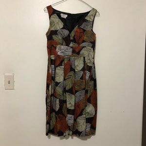 Van Heusen Palm Leaf Cotton Dress